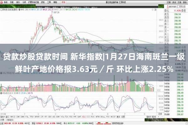 贷款炒股贷款时间 新华指数|1月27日海南斑兰一级鲜叶产地价格报3.63元／斤 环比上涨2.25%